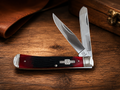 Rough Ryder Strawberry Bone Trapper – RR1498 – 440A Stainless - #0016