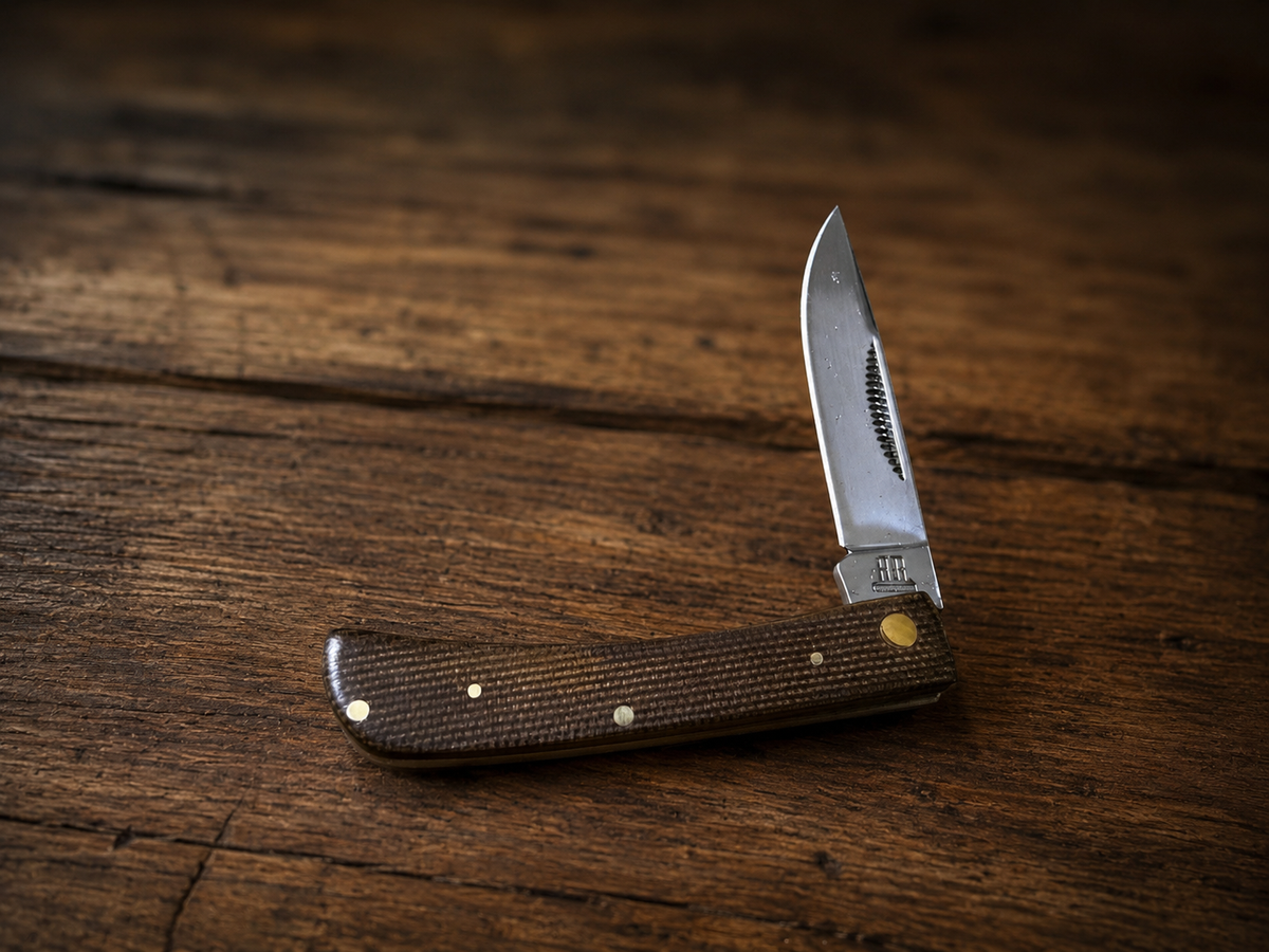 Rough Ryder Brown Burlap Small Work Knife – RR2333 – Mini Sod Buster - #0210