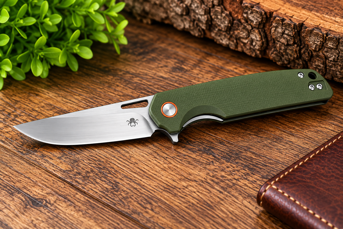 Klaken Drift G-10 EDC Folding Knife – Olive Green