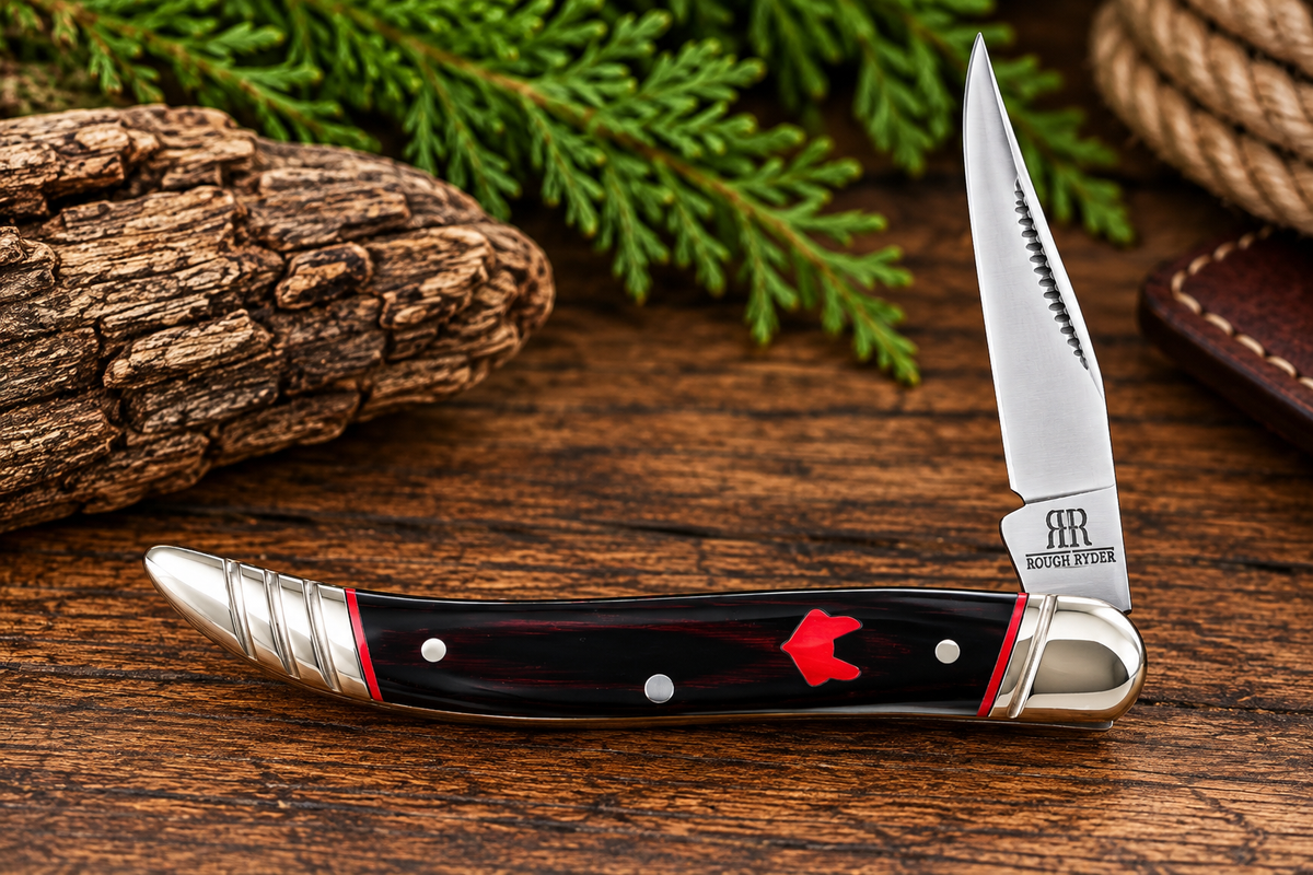 Rough Ryder Red Fox Large Toothpick – Traditional Pocket Knife