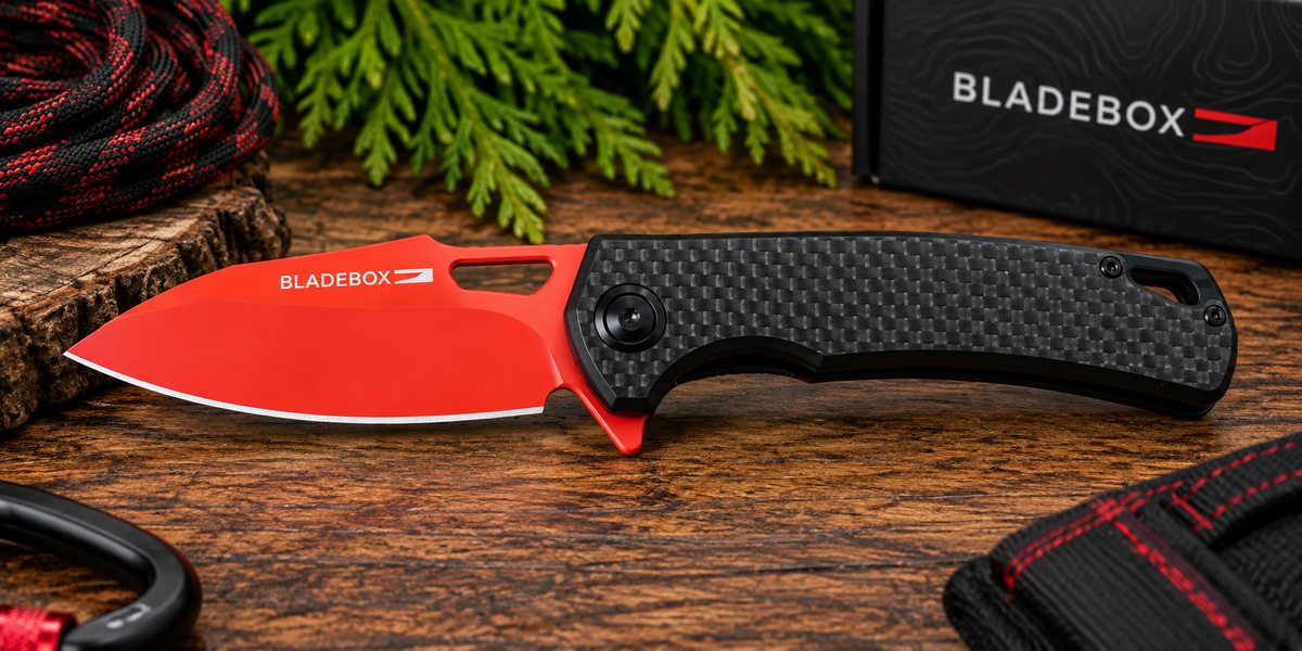 BladeBox The Hunter Red & Black EDC Folding Knife