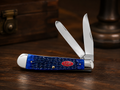 Case XX Rogers Jig Navy Blue Bone Trapper – Tru-Sharp Stainless - #0105