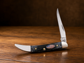 Case XX Sawcut Jigged Gray Bone Small Texas Toothpick – Stainless Steel - #0041