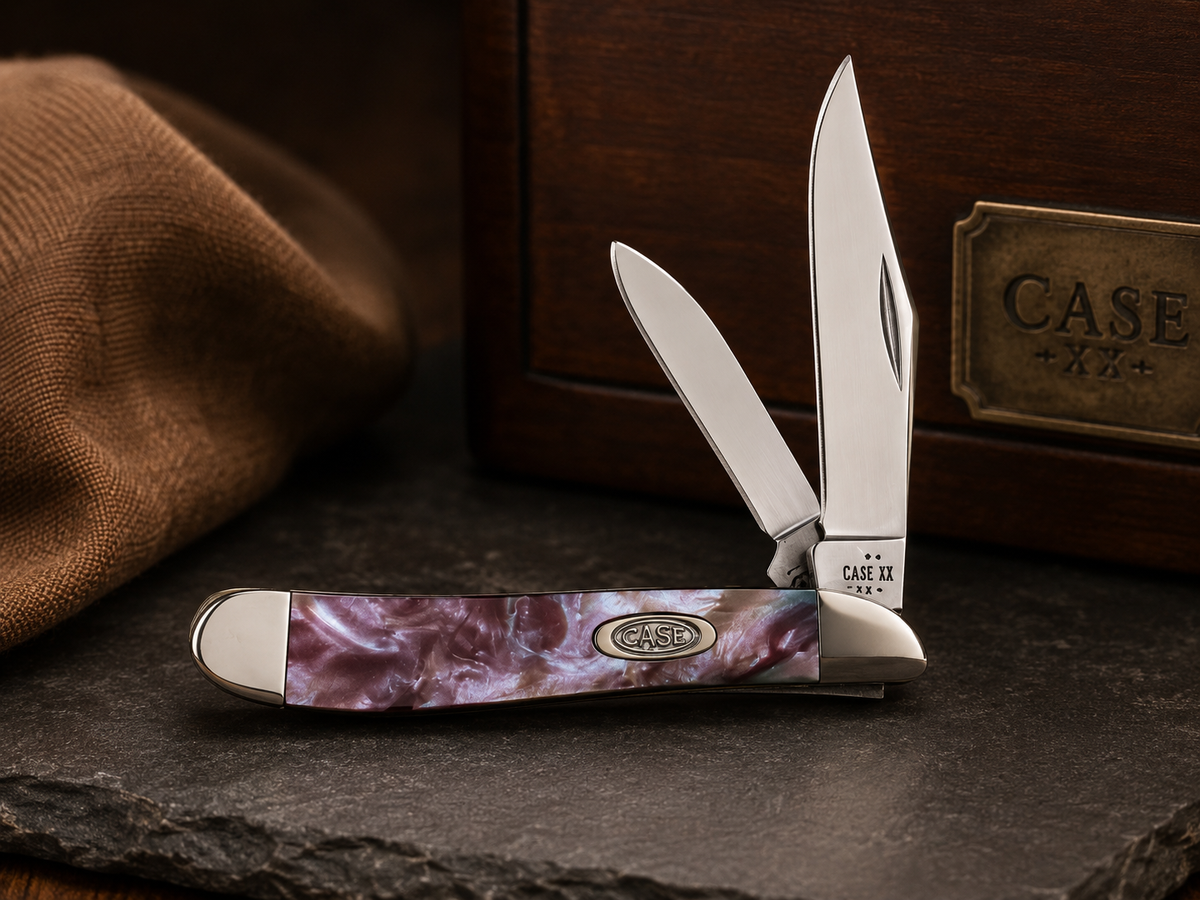 Case XX Smooth Pink Pearl Kirinite Mini Trapper – 10207 SS - #0049