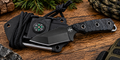 Black Mamba Compact Tactical Fixed Blade Knife with Survival Sheath