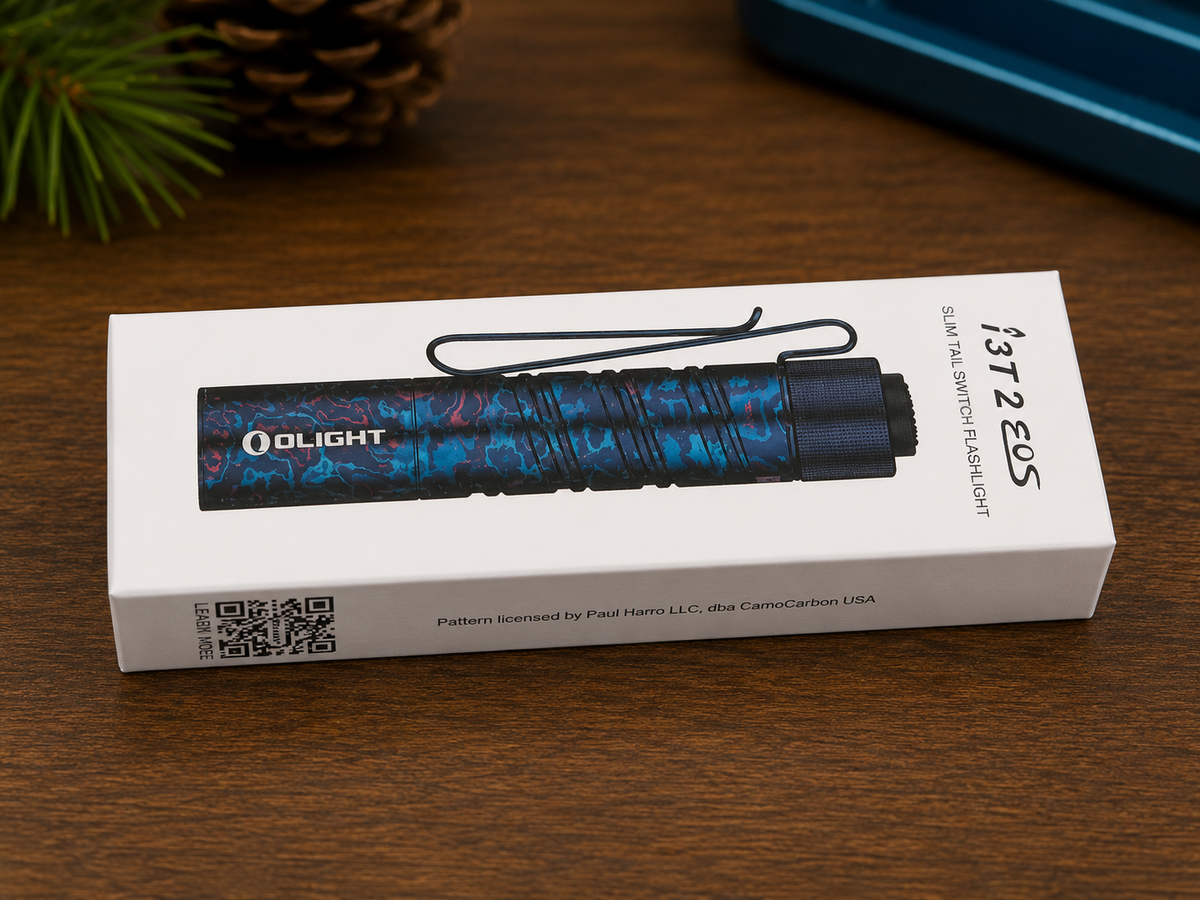Olight i3T 2 EOS CamoCarbon EDC Flashlight – 200 Lumens - #0321