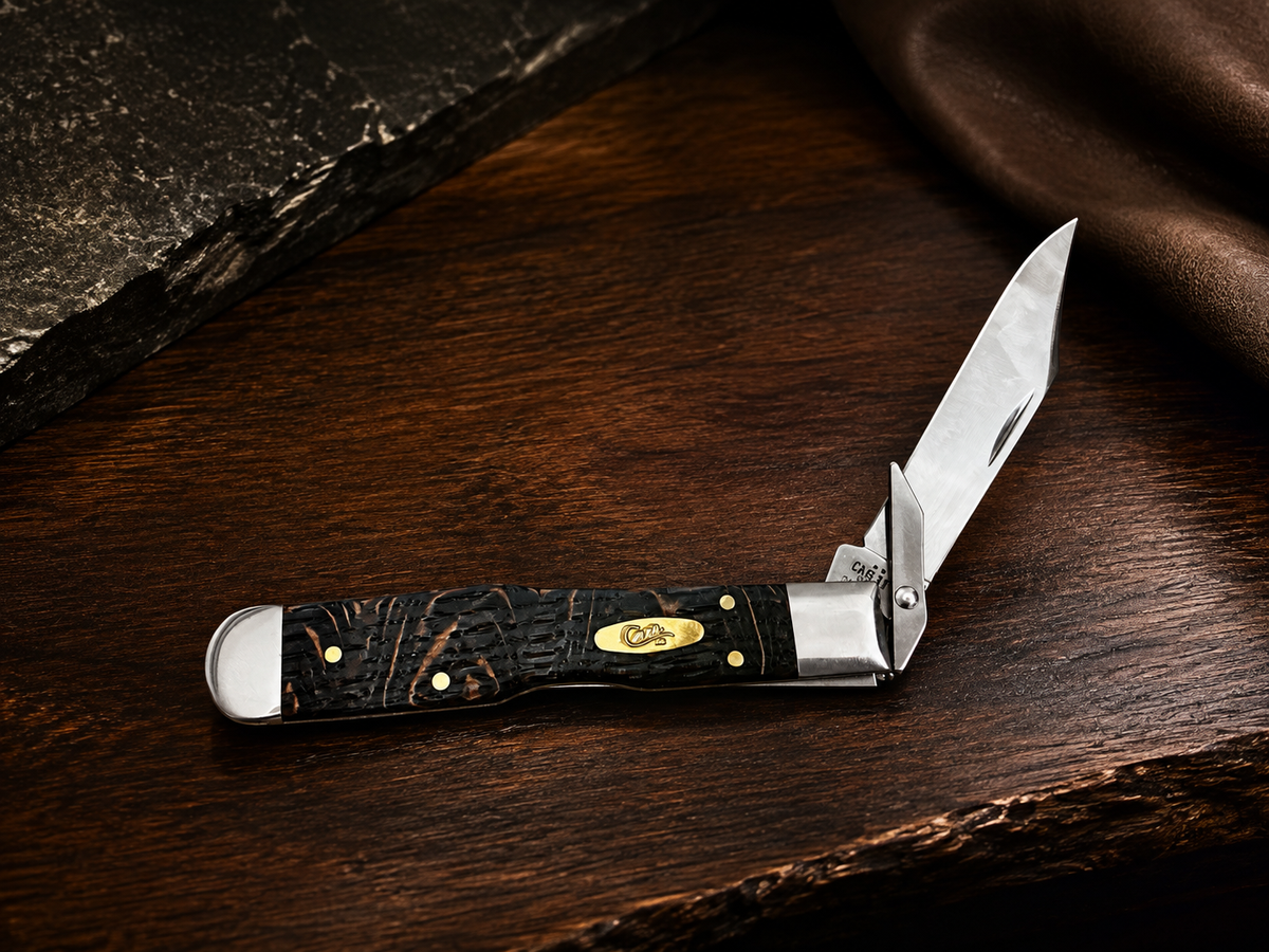 Case XX Black Curly Oak Wood Cheetah Cub – 711 1/2L SS – #14013 – 2026 Vault Release - #0237