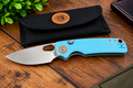 Vosteed Porcupine Blue G10 – 14C28N Satin Blade Top Liner Lock