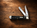 Case XX Jigged Buffalo Horn Mini Trapper – Tru-Sharp Stainless