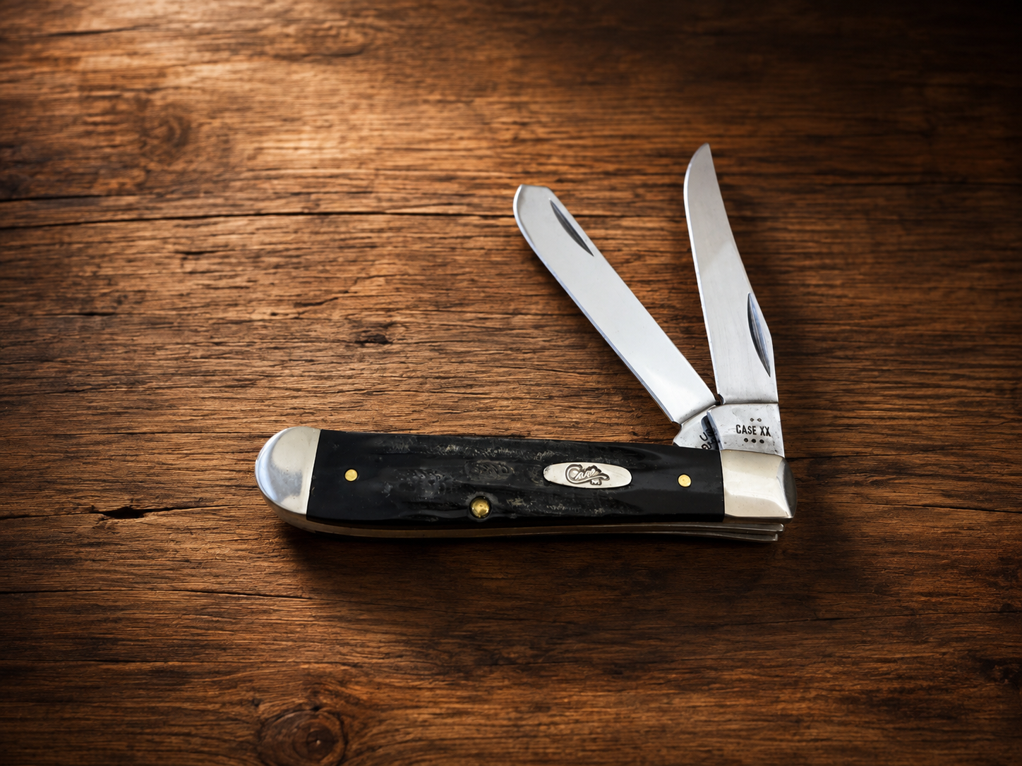 Case XX Jigged Buffalo Horn Mini Trapper – Tru-Sharp Stainless