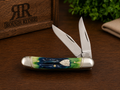Rough Ryder Bluegill Trapper RR2634 – Blue & Green Jigged Bone - #0355
