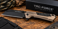 TAC-FORCE Bronze & Black Tanto Spring-Assisted EDC Folding Knife