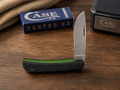 Case XX Black Burlap Micarta / Glow G-10 Sod Buster Jr. - #0266
