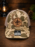 Copper Pine Woodland Camo Richardson 112 Trucker Hat - #1004