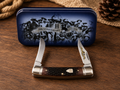 Rough Ryder 30th Anniversary 1994–2024 Brown Bone Two-Blade Pocket Knife with Collector Tin - #0308