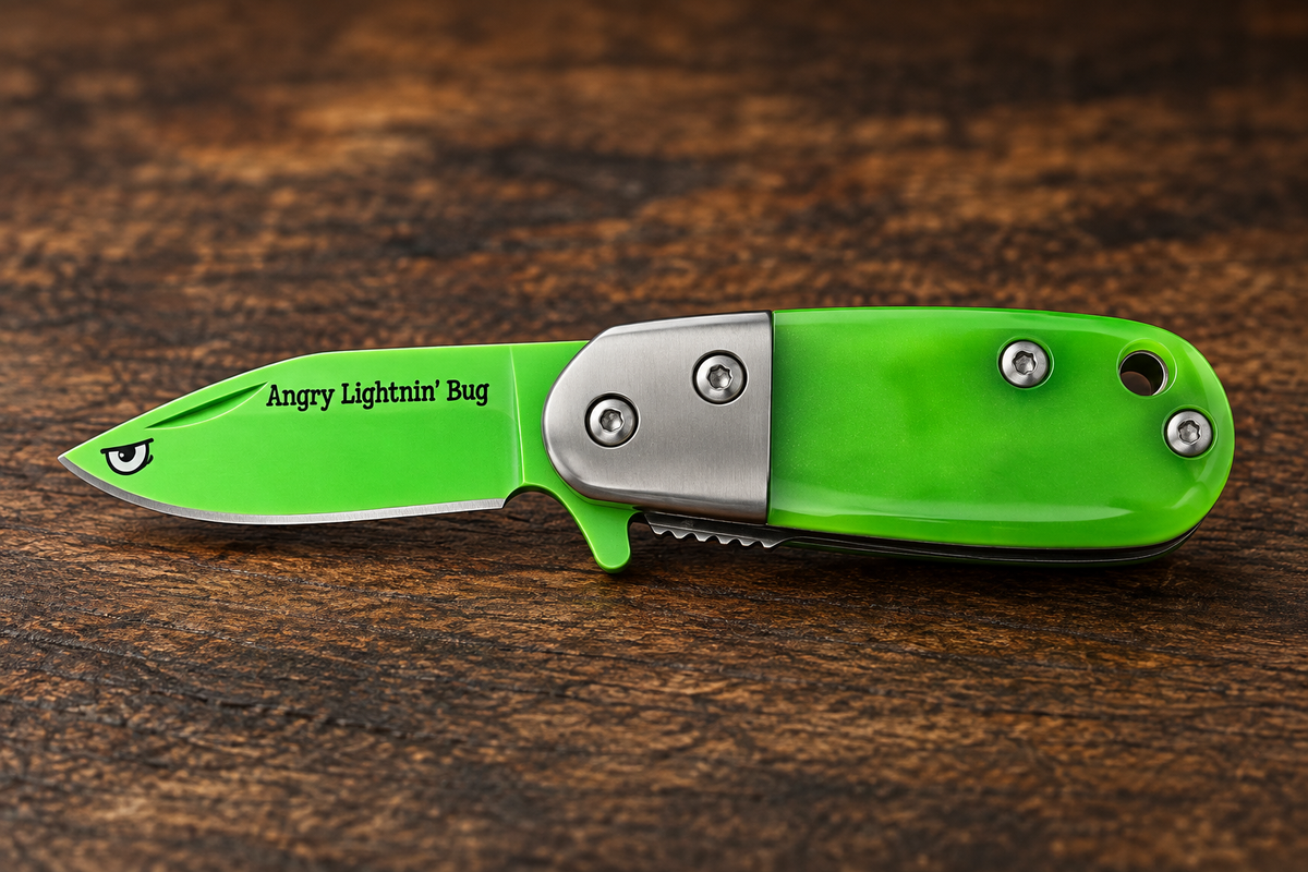 Rough Ryder Angry Lightnin’ Bug Mini EDC Folding Knife – Green