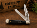 Salvation Trapper – Black Buffalo Horn John 3:16 Pocket Knife - #0305