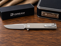 DreamTech D4286GR TITANIUM / VG-10 FOLDING KNIFE - #0268