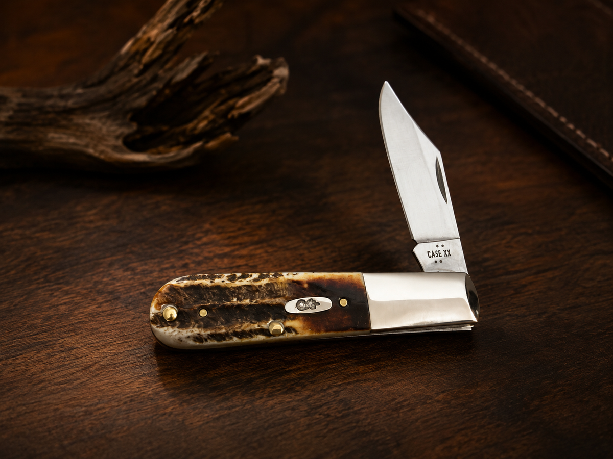 Case XX 6.5 BoneStag Barlow – Single Clip Blade – #65339 - #0238