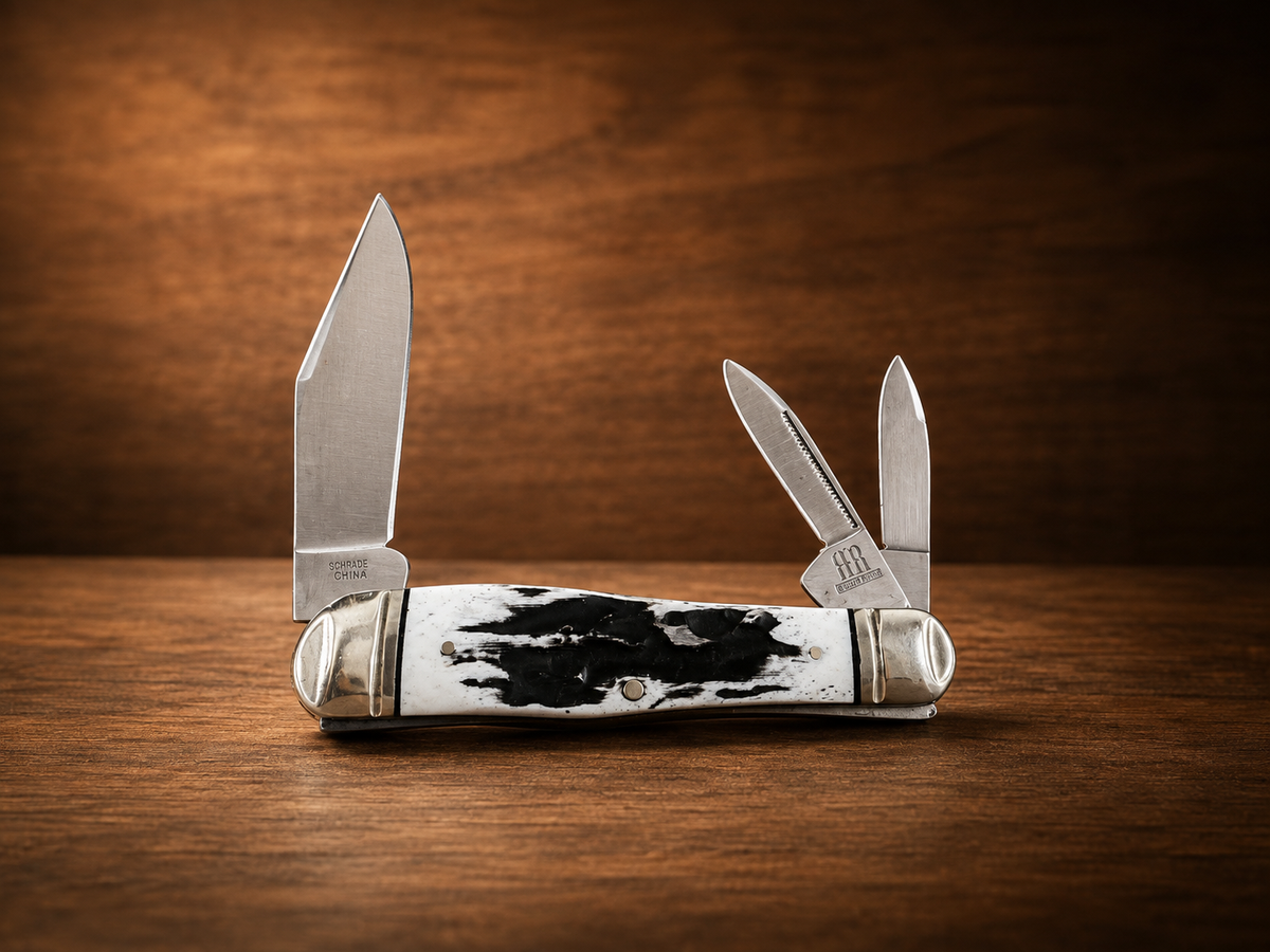 Rough Ryder Stag Bone Stockman – 3 Blade – RR158 - #0043