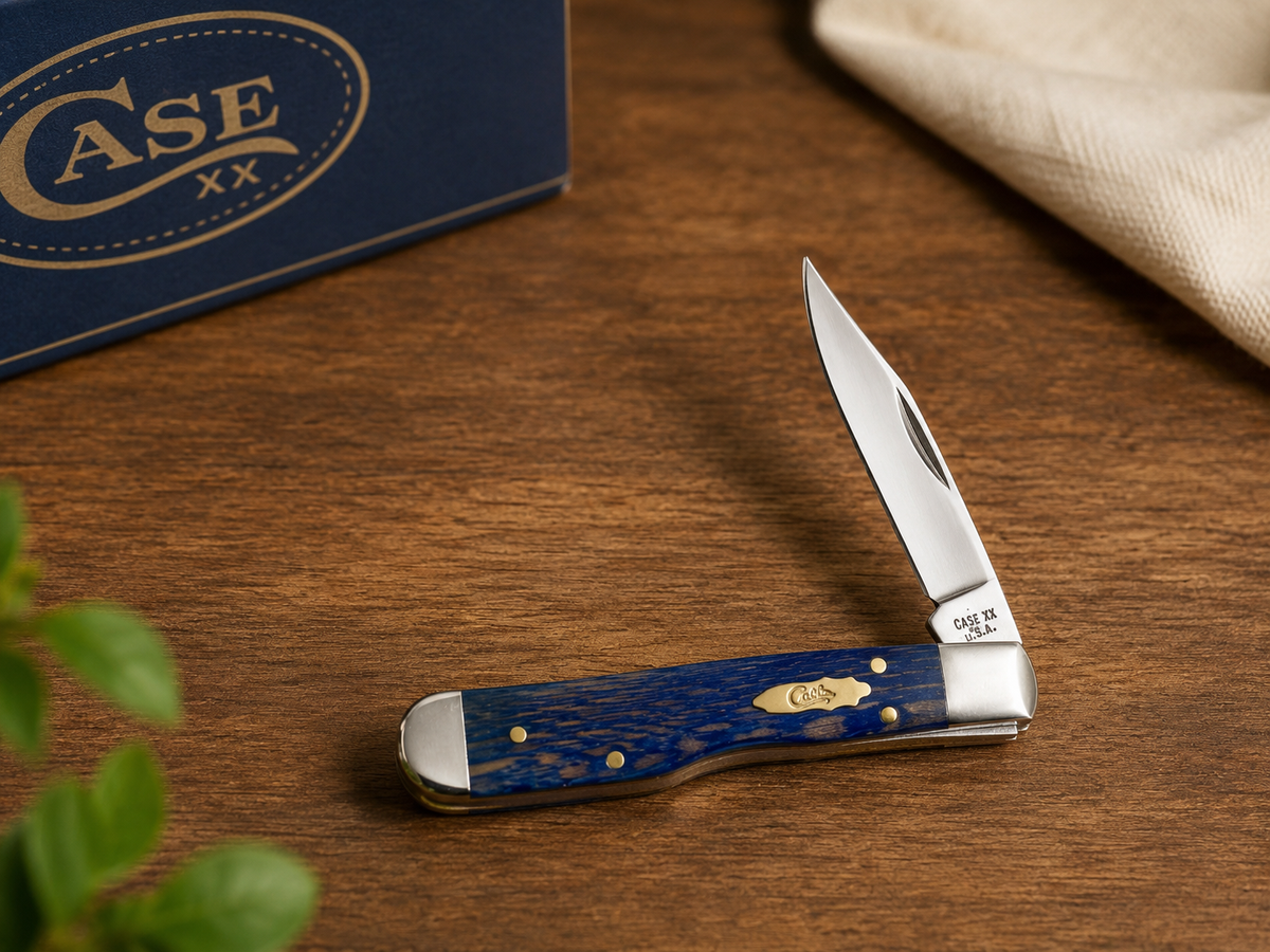 Case XX Blue Sycamore Cheetah Cub – Swing Guard – USA - #0245