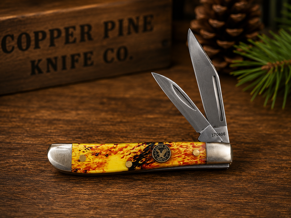 Eagle Edge Firestorm Two-Blade Traditional Pocket Knife - #0296