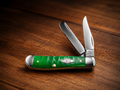 Case XX Smooth Green Synthetic Mini Trapper – Clip & Spey Blades - #0090