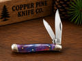Rough Ryder Purple Swirl Two-Blade Trapper - #0312