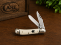 Rough Ryder Arctic Fox Two-Blade Folding Knife – White Micarta - #0348
