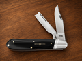 Rough Ryder Black Reserve Smooth Black Bone Trapper – RR2559 – 440A Stainless