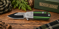 Rough Ryder Tadpole RR2313 Black & Green G10 Linerlock Knife