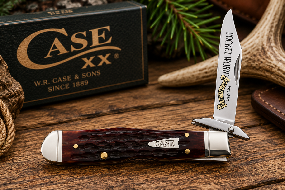 Case XX Cheetah Cub Pocket Worn Mahogany Bone #55236 – 30th Anniversary