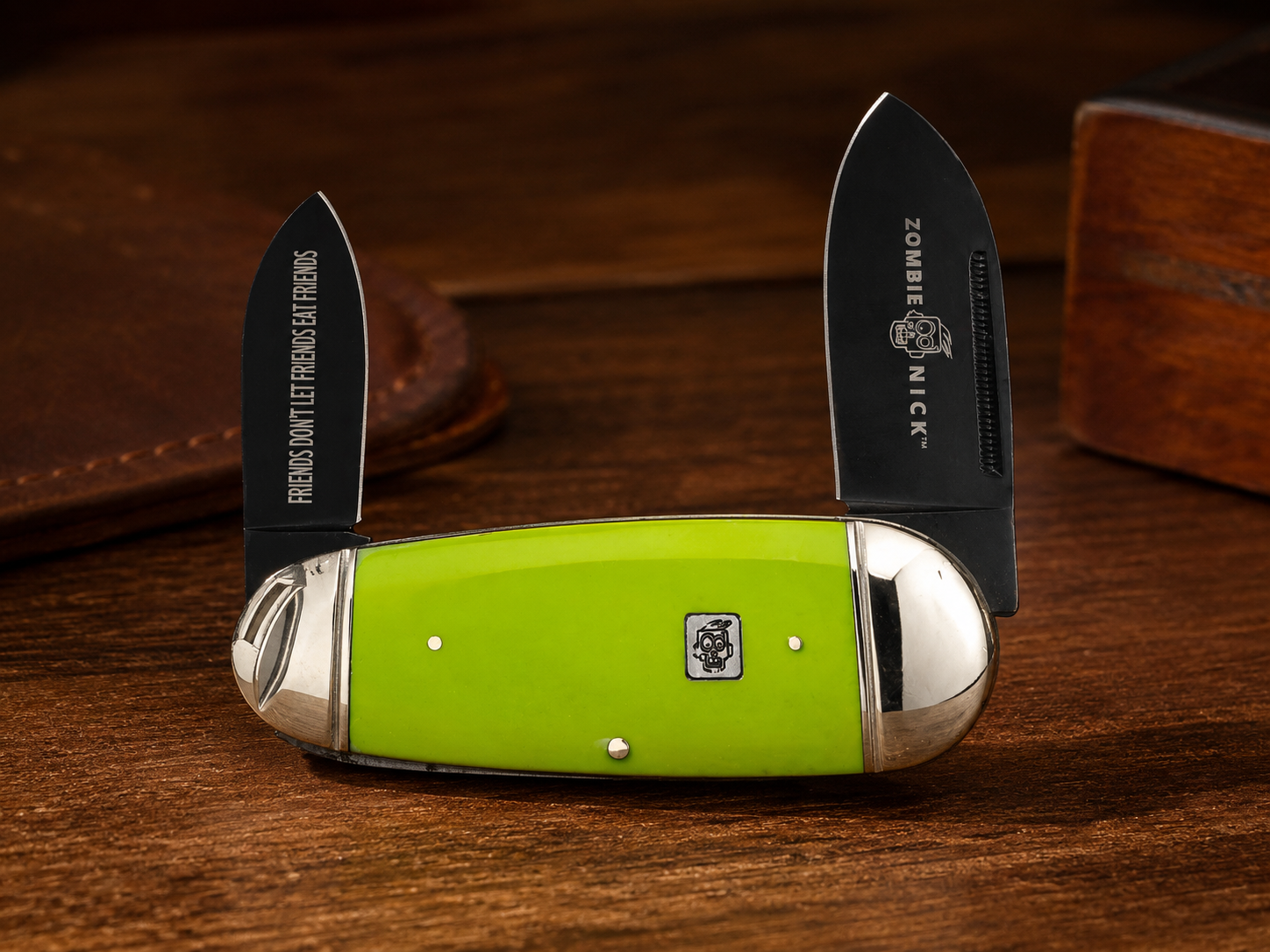 Rough Rider Zombie Nick Elephant Toenail – RR1455 – Neon Green / Black Blade