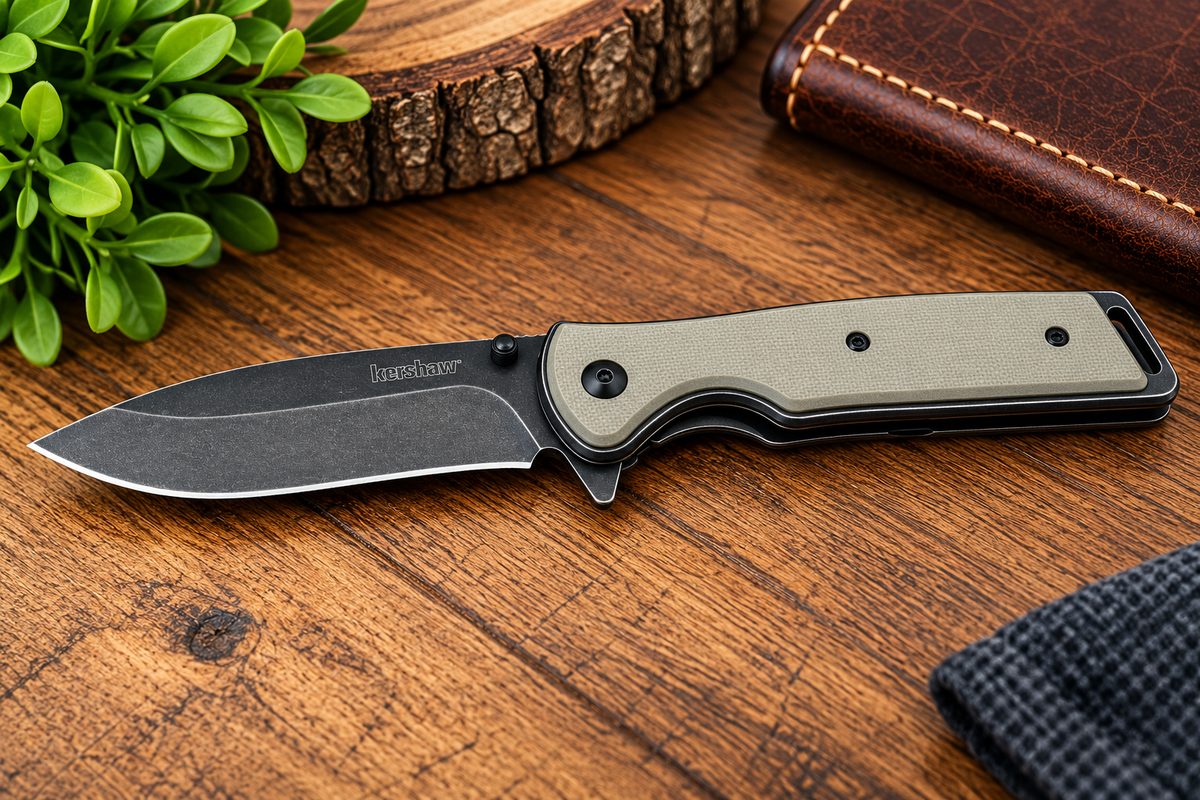 Kershaw Cryo G-10 1555G10 Rick Hinderer Assisted Folding Knife