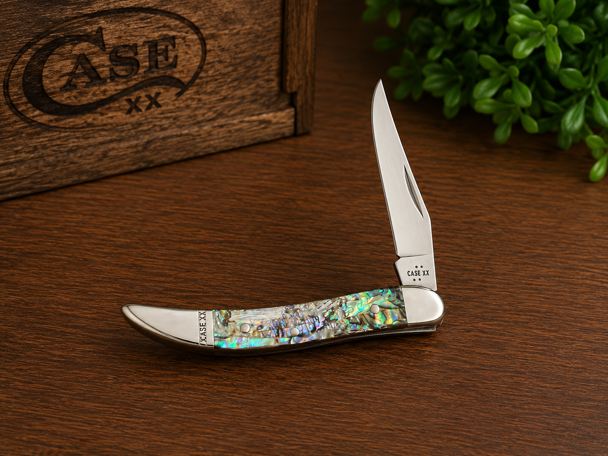 Case XX Abalone Toothpick – Premium USA Pocket Knife - #0346