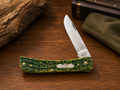 Case XX Green Apple Peach Seed Jig Sod Buster Jr. - #0262