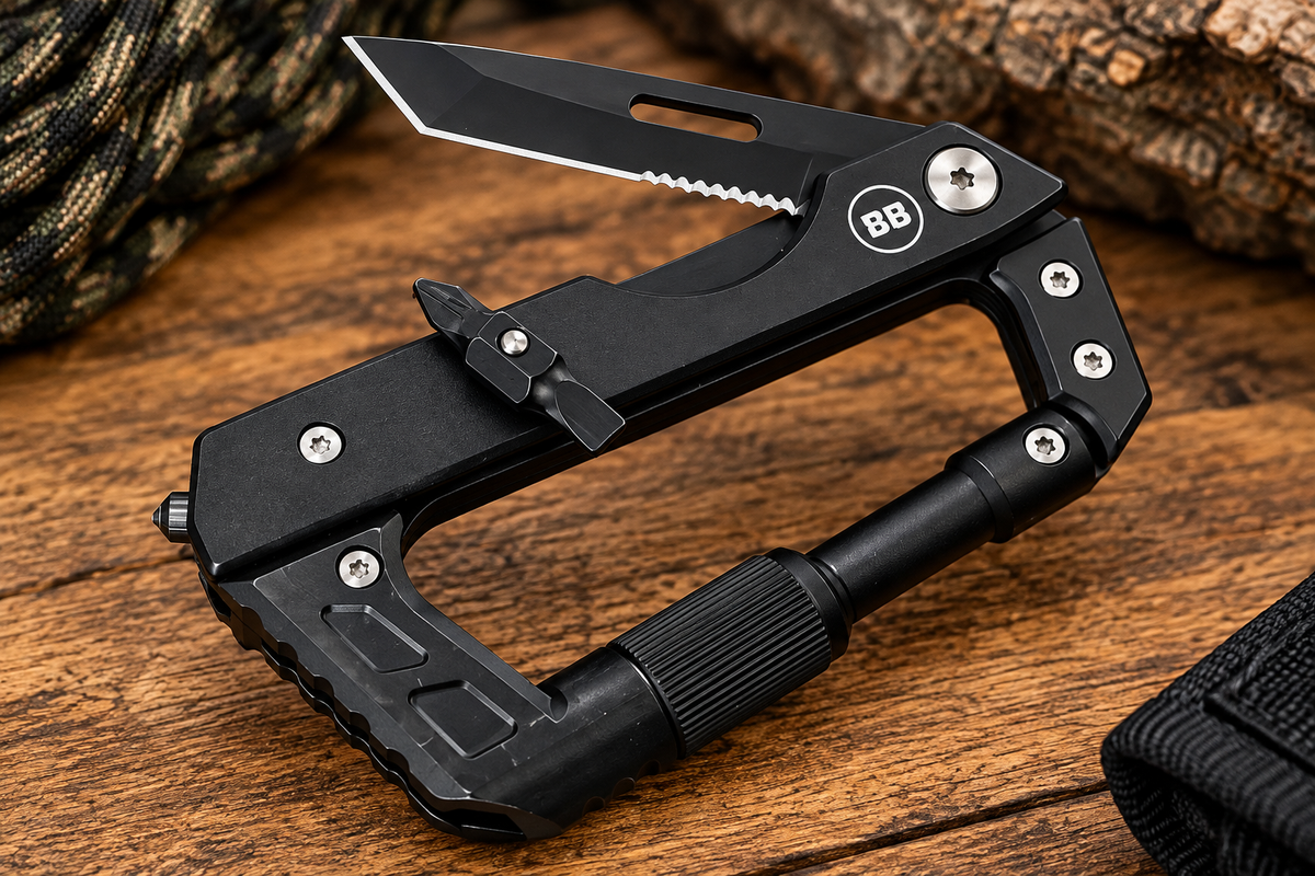 BladeBox Black Carabiner EDC Knife & Multi-Tool