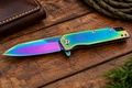 Kershaw Chive 1600VIB Rainbow Titanium-Oxide Assisted Folding Knife – Discontinued