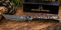 Falcon Knives Patterned Tanto Spring-Assisted EDC Folding Knife