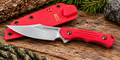 BladeBox Rooster – Red Fixed-Blade Knife with Matching Sheath