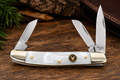 Eagle Edge White Pearl Stockman #70888 – 3-Blade Pocket Knife