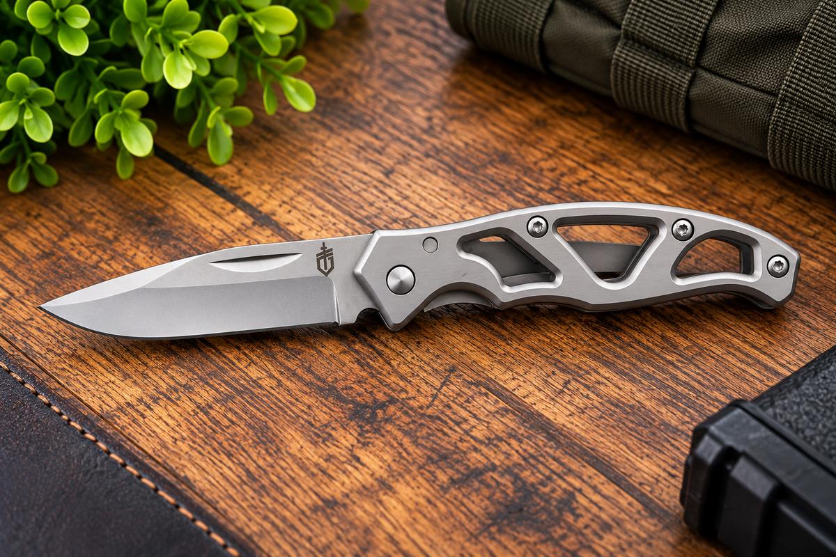 Gerber Paraframe Stainless Steel Fine Edge Folding Knife