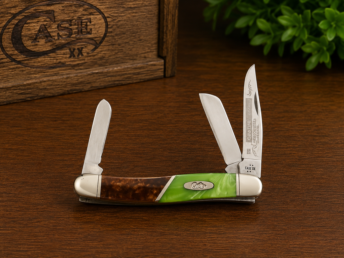 Case XX Caramel Apple Glow Stockman – CowBell Cutlery Exclusive Limited Edition - #0350
