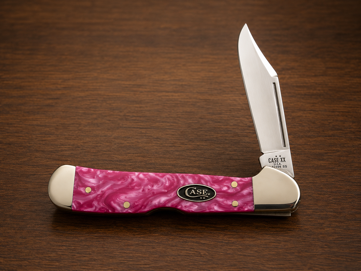 Case XX Pink Pearl Swirl CopperLock 6249L SS – USA