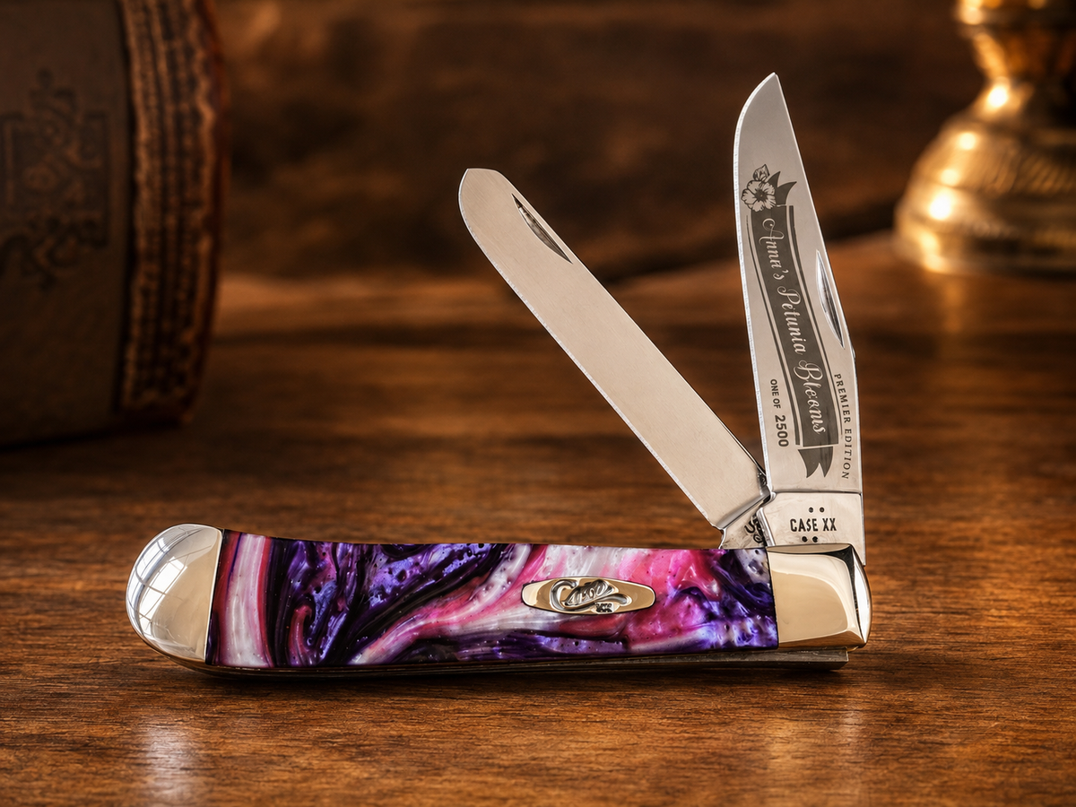 Case XX Anna’s Petunia Blooms Corelon Trapper – Premier Edition – 1 of 2500 - #0007