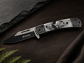 Sigma Bear Filigree Ball-Bearing Flipper – 440 Stainless – Decorative Handle - #0075