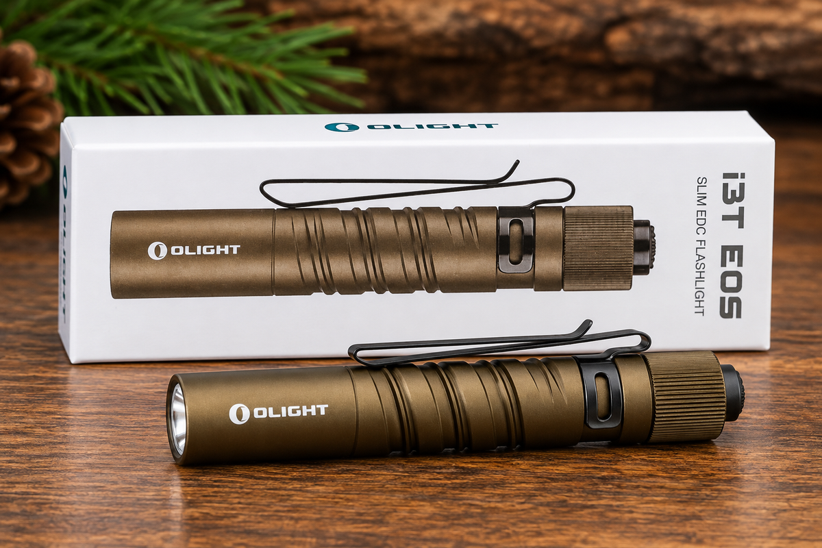 Olight i3T EOS Bronze Slim EDC Flashlight – 180 Lumens