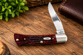 Case XX Pocket Worn Old Red Bone Axe Handle – #10299