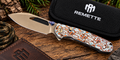 Remette Rhino 14C28N Button-Liner-Lock EDC Folding Knife – Multicolor