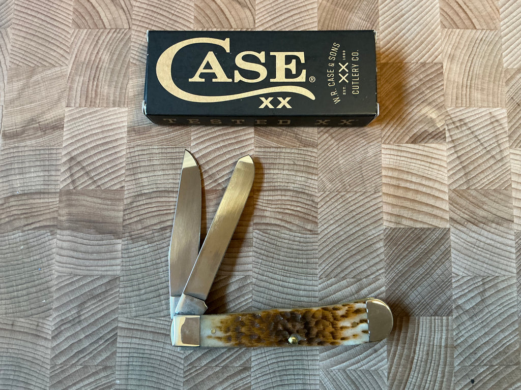 New in box - Amber Bone Peach Seed Jig Trapper
